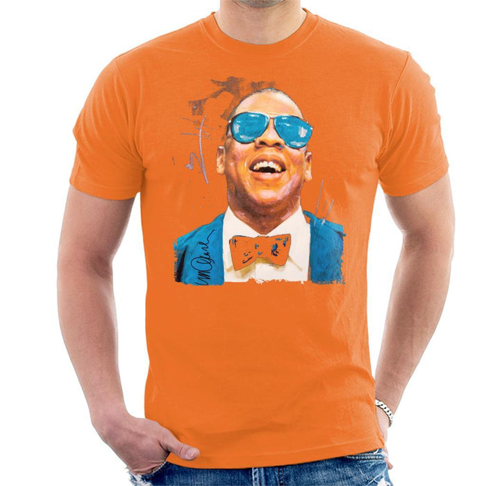 Sidney Maurer Original Portrait Of Jay Z Blue Tux Mens T-Shirt - Mens T-Shirt