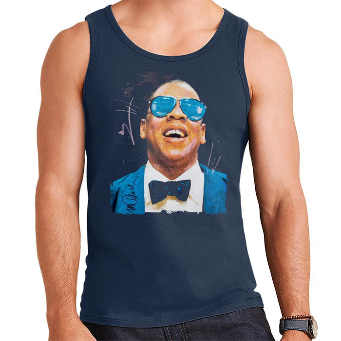 Sidney Maurer Original Portrait Of Jay Z Blue Tux Mens Vest - Mens Vest