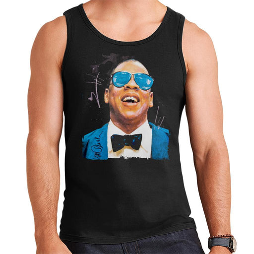 Sidney Maurer Original Portrait Of Jay Z Blue Tux Mens Vest - Mens Vest