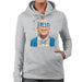 Sidney Maurer Original Portrait Of Jay Z Blue Tux Womens Hooded Sweatshirt - Womens Hooded Sweatshirt
