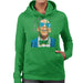 Sidney Maurer Original Portrait Of Jay Z Blue Tux Womens Hooded Sweatshirt - Womens Hooded Sweatshirt