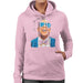 Sidney Maurer Original Portrait Of Jay Z Blue Tux Womens Hooded Sweatshirt - Small / Light Pink - Womens Hooded Sweatshirt