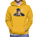 Sidney Maurer Original Portrait Of Jay Z The Black Album Mens Hooded Sweatshirt - Small / Gold - Mens Hooded Sweatshirt