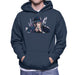 Sidney Maurer Original Portrait Of Jay Z The Black Album Mens Hooded Sweatshirt - Mens Hooded Sweatshirt