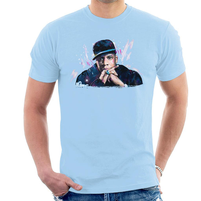 Sidney Maurer Original Portrait Of Jay Z The Black Album Mens T-Shirt - Mens T-Shirt