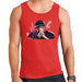 Sidney Maurer Original Portrait Of Jay Z The Black Album Mens Vest - Small / Red - Mens Vest