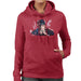 Sidney Maurer Original Portrait Of Jay Z The Black Album Womens Hooded Sweatshirt - Womens Hooded Sweatshirt