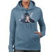 Sidney Maurer Original Portrait Of Jay Z The Black Album Womens Hooded Sweatshirt - Womens Hooded Sweatshirt