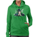 Sidney Maurer Original Portrait Of Jay Z The Black Album Womens Hooded Sweatshirt - Womens Hooded Sweatshirt