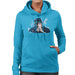 Sidney Maurer Original Portrait Of Jay Z The Black Album Womens Hooded Sweatshirt - Womens Hooded Sweatshirt