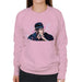 Sidney Maurer Original Portrait Of Jay Z The Black Album Womens Sweatshirt - Small / Light Pink - Womens Sweatshirt
