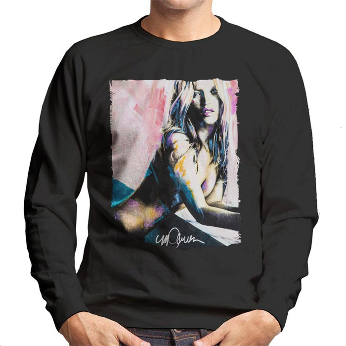 Sidney Maurer Original Portrait Of Kate Moss Nude Mens Sweatshirt - Mens Sweatshirt