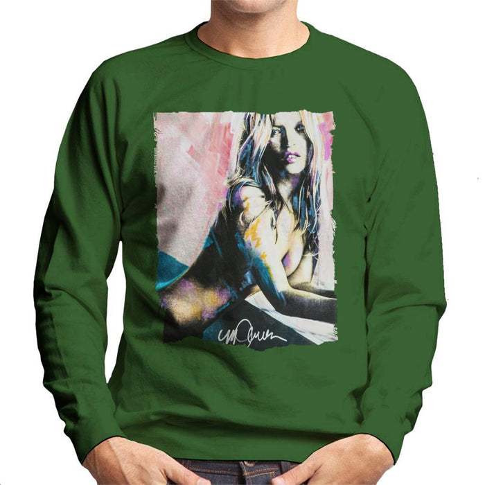 Sidney Maurer Original Portrait Of Kate Moss Nude Mens Sweatshirt - Mens Sweatshirt
