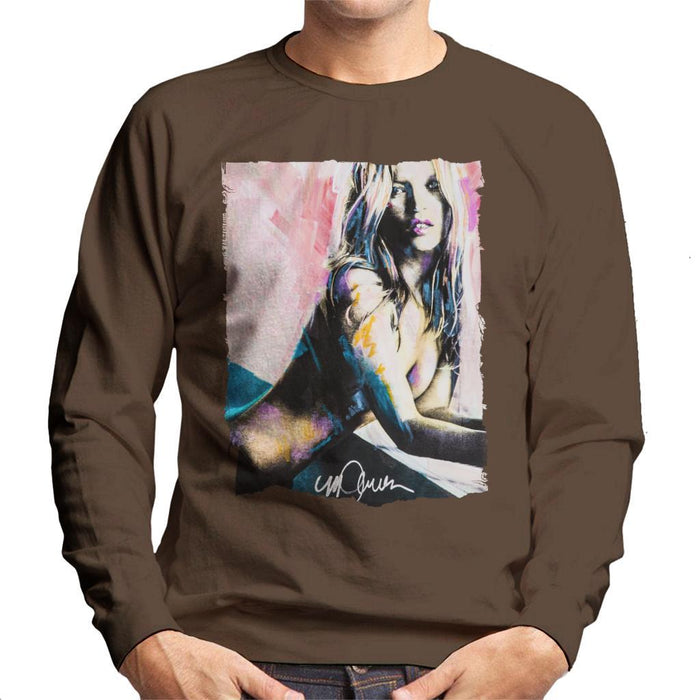 Sidney Maurer Original Portrait Of Kate Moss Nude Mens Sweatshirt - Mens Sweatshirt