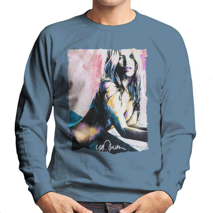 Sidney Maurer Original Portrait Of Kate Moss Nude Mens Sweatshirt - Mens Sweatshirt
