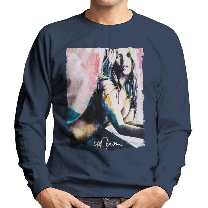 Sidney Maurer Original Portrait Of Kate Moss Nude Mens Sweatshirt - Mens Sweatshirt