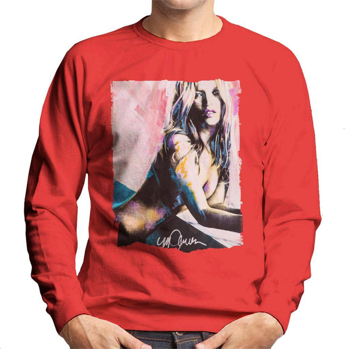 Sidney Maurer Original Portrait Of Kate Moss Nude Mens Sweatshirt - Mens Sweatshirt