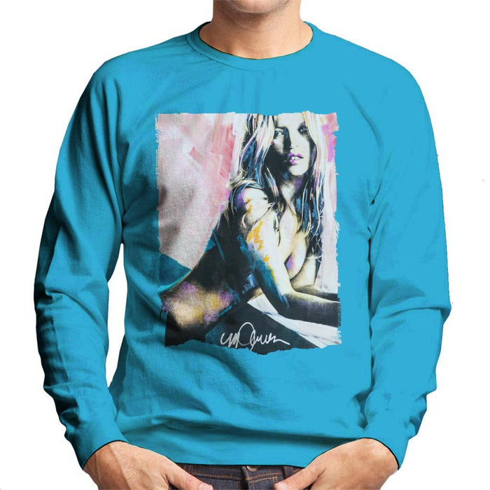 Sidney Maurer Original Portrait Of Kate Moss Nude Mens Sweatshirt - Mens Sweatshirt