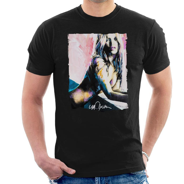 Sidney Maurer Original Portrait Of Kate Moss Nude Mens T-Shirt - Mens T-Shirt