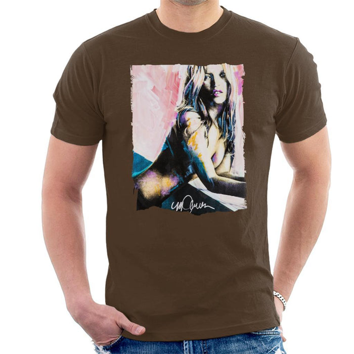 Sidney Maurer Original Portrait Of Kate Moss Nude Mens T-Shirt - Mens T-Shirt