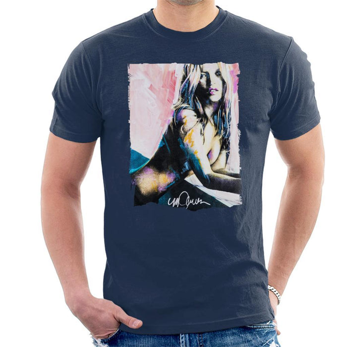 Sidney Maurer Original Portrait Of Kate Moss Nude Mens T-Shirt - Mens T-Shirt