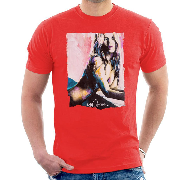 Sidney Maurer Original Portrait Of Kate Moss Nude Mens T-Shirt - Mens T-Shirt