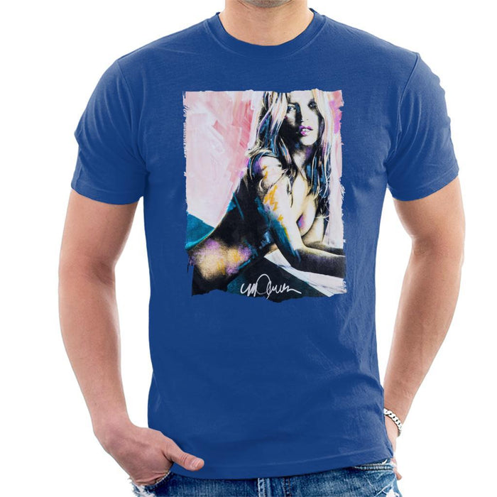 Sidney Maurer Original Portrait Of Kate Moss Nude Mens T-Shirt - Mens T-Shirt