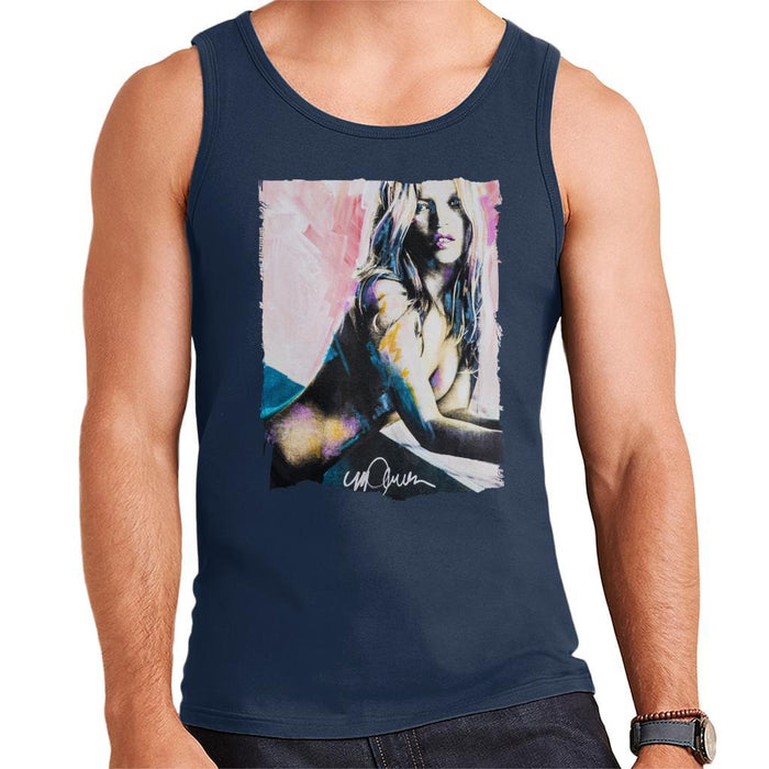 Sidney Maurer Original Portrait Of Kate Moss Nude Mens Vest - Mens Vest