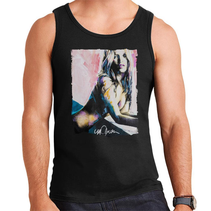 Sidney Maurer Original Portrait Of Kate Moss Nude Mens Vest - Mens Vest