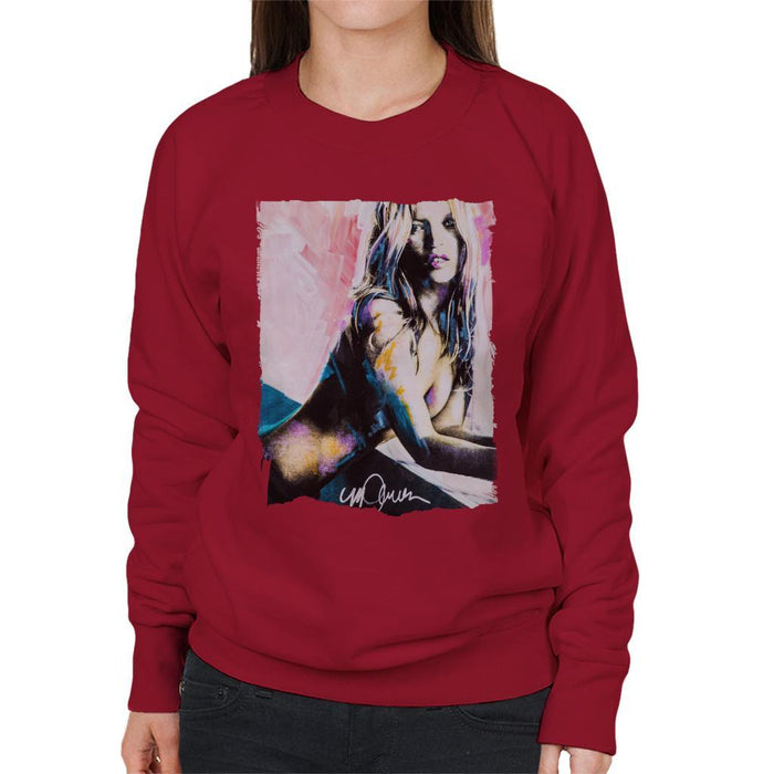 Sidney Maurer Original Portrait Of Kate Moss Nude Womens Sweatshirt - Womens Sweatshirt