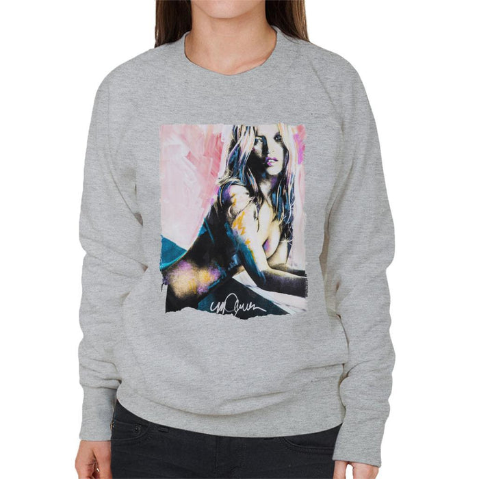 Sidney Maurer Original Portrait Of Kate Moss Nude Womens Sweatshirt - Womens Sweatshirt