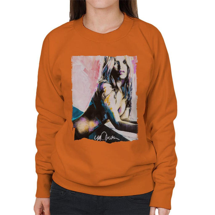 Sidney Maurer Original Portrait Of Kate Moss Nude Womens Sweatshirt - Womens Sweatshirt