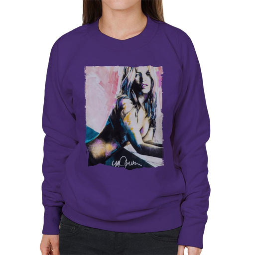 Sidney Maurer Original Portrait Of Kate Moss Nude Womens Sweatshirt - Womens Sweatshirt