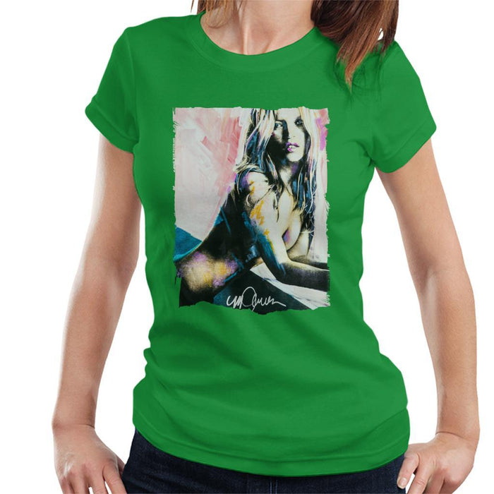 Sidney Maurer Original Portrait Of Kate Moss Nude Womens T-Shirt - Womens T-Shirt