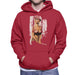 Sidney Maurer Original Portrait Of Kate Moss Pink Hat And Bra Mens Hooded Sweatshirt - Mens Hooded Sweatshirt