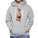 Sidney Maurer Original Portrait Of Kate Moss Pink Hat And Bra Mens Hooded Sweatshirt - Mens Hooded Sweatshirt