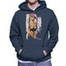 Sidney Maurer Original Portrait Of Kate Moss Pink Hat And Bra Mens Hooded Sweatshirt - Mens Hooded Sweatshirt