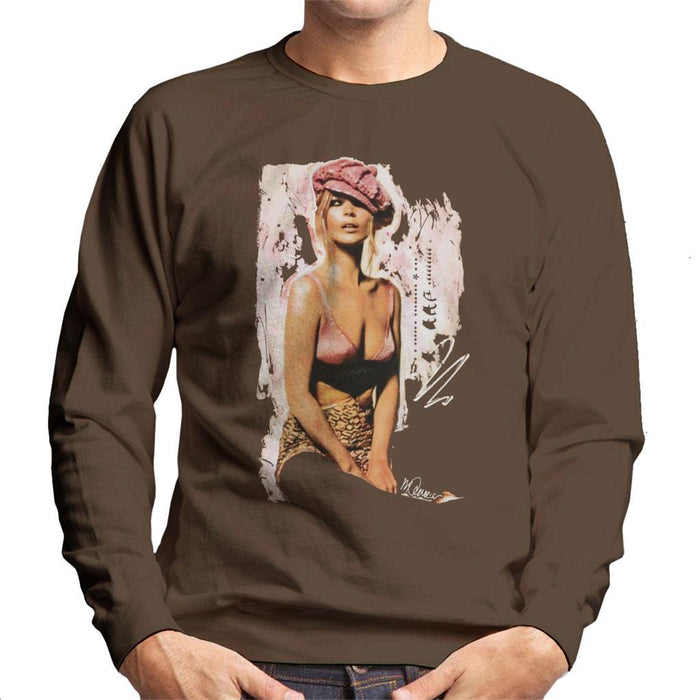 Sidney Maurer Original Portrait Of Kate Moss Pink Hat And Bra Mens Sweatshirt - Mens Sweatshirt