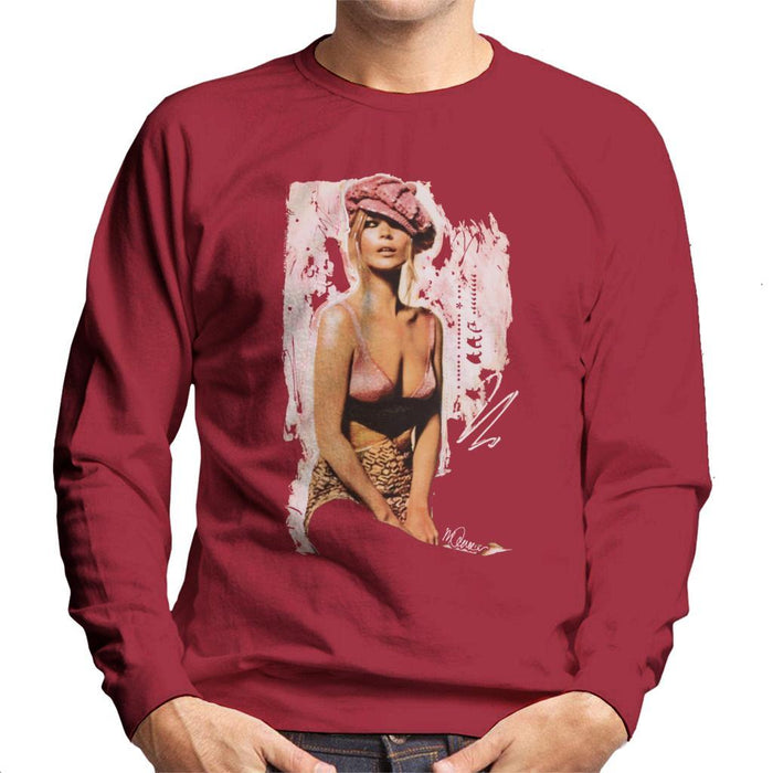 Sidney Maurer Original Portrait Of Kate Moss Pink Hat And Bra Mens Sweatshirt - Mens Sweatshirt