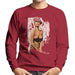 Sidney Maurer Original Portrait Of Kate Moss Pink Hat And Bra Mens Sweatshirt - Mens Sweatshirt
