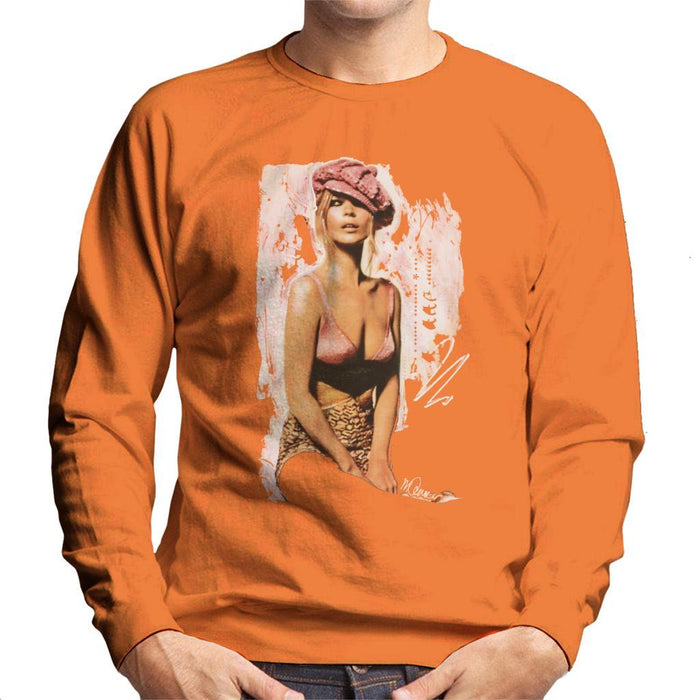 Sidney Maurer Original Portrait Of Kate Moss Pink Hat And Bra Mens Sweatshirt - Mens Sweatshirt