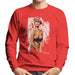 Sidney Maurer Original Portrait Of Kate Moss Pink Hat And Bra Mens Sweatshirt - Mens Sweatshirt
