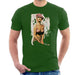 Sidney Maurer Original Portrait Of Kate Moss Pink Hat And Bra Mens T-Shirt - Mens T-Shirt