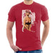Sidney Maurer Original Portrait Of Kate Moss Pink Hat And Bra Mens T-Shirt - Mens T-Shirt