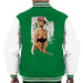 Sidney Maurer Original Portrait Of Kate Moss Pink Hat And Bra Mens Varsity Jacket - Mens Varsity Jacket