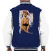 Sidney Maurer Original Portrait Of Kate Moss Pink Hat And Bra Mens Varsity Jacket - Mens Varsity Jacket