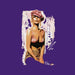 Sidney Maurer Original Portrait Of Kate Moss Pink Hat And Bra Womens Vest - Womens Vest
