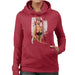 Sidney Maurer Original Portrait Of Kate Moss Pink Hat And Bra Womens Hooded Sweatshirt - Womens Hooded Sweatshirt