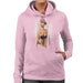 Sidney Maurer Original Portrait Of Kate Moss Pink Hat And Bra Womens Hooded Sweatshirt - Small / Light Pink - Womens Hooded Sweatshirt