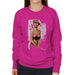 Sidney Maurer Original Portrait Of Kate Moss Pink Hat And Bra Womens Sweatshirt - Womens Sweatshirt